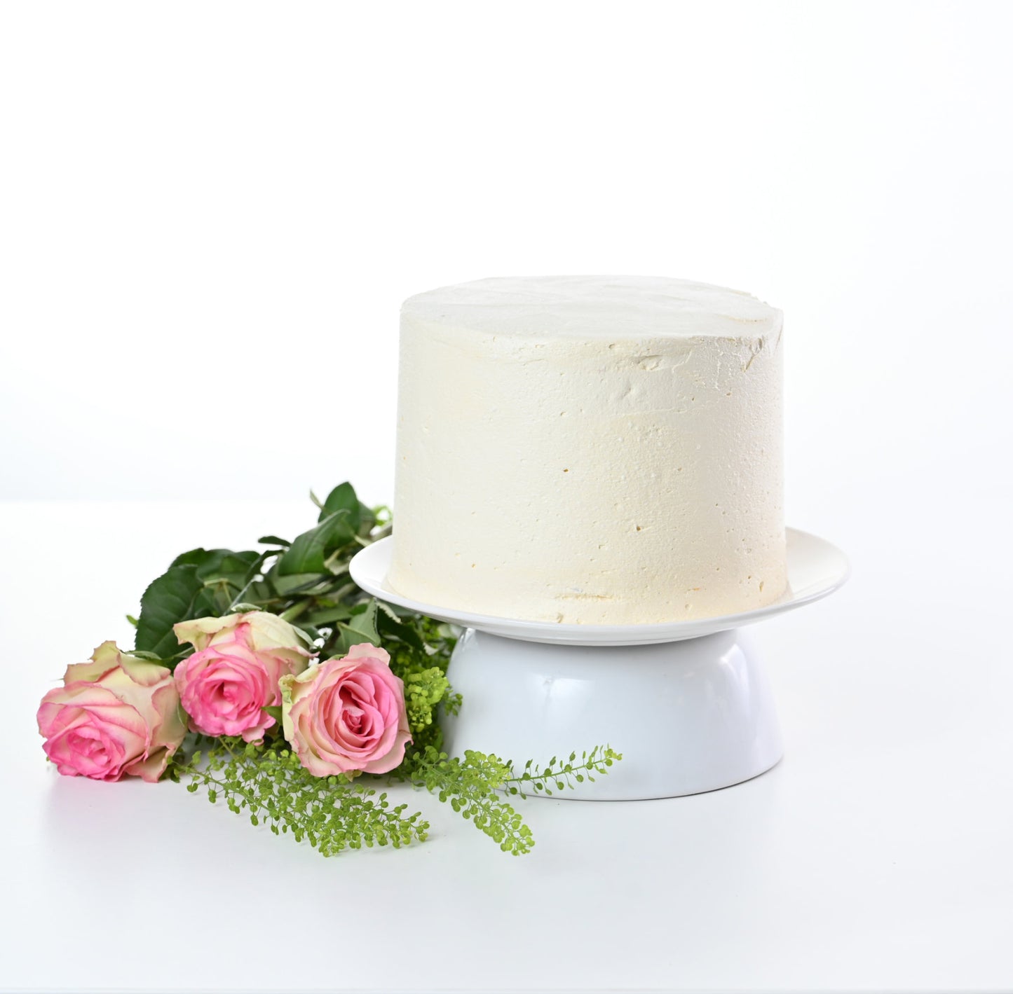Simply White Wedding Cake