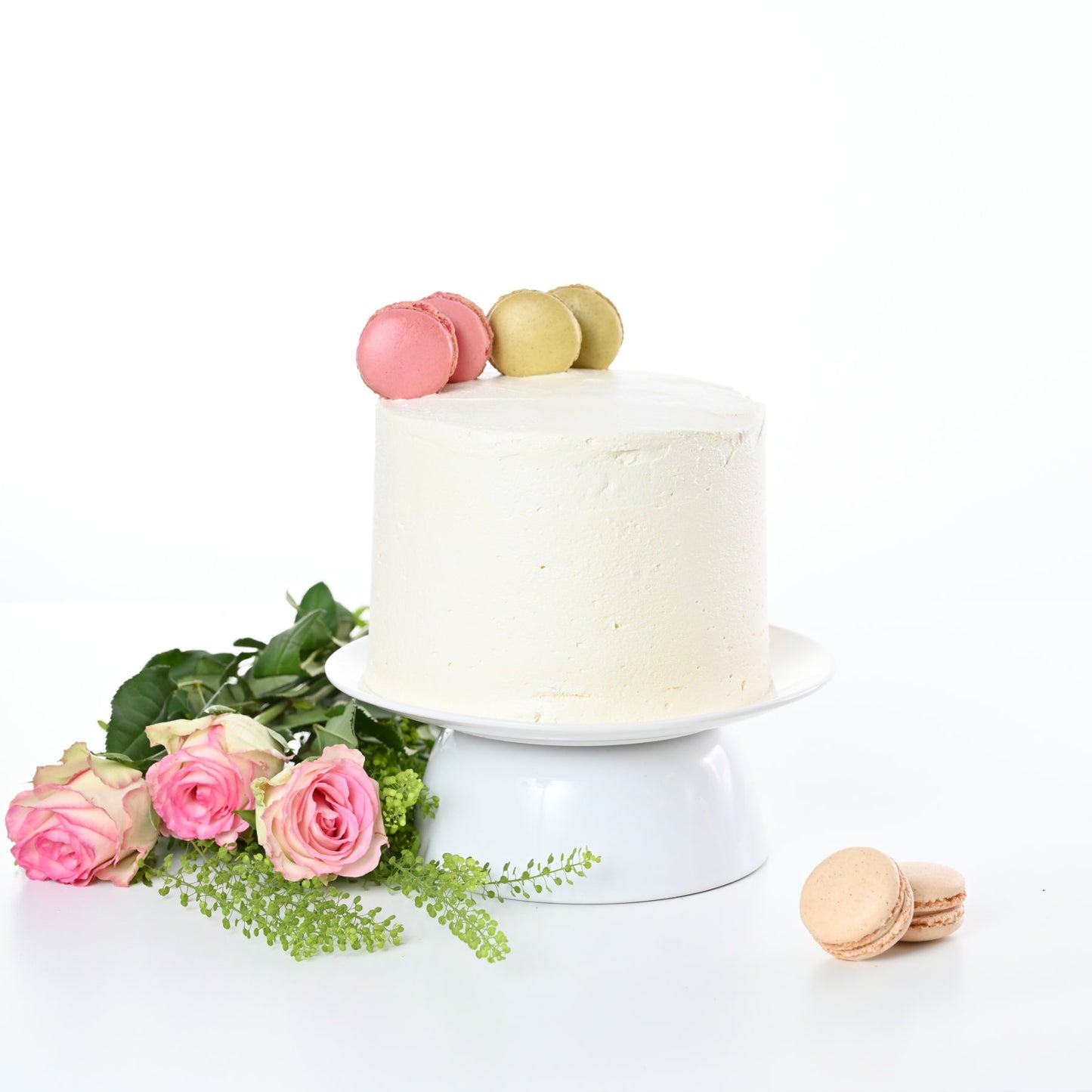 Simply White Wedding Cake