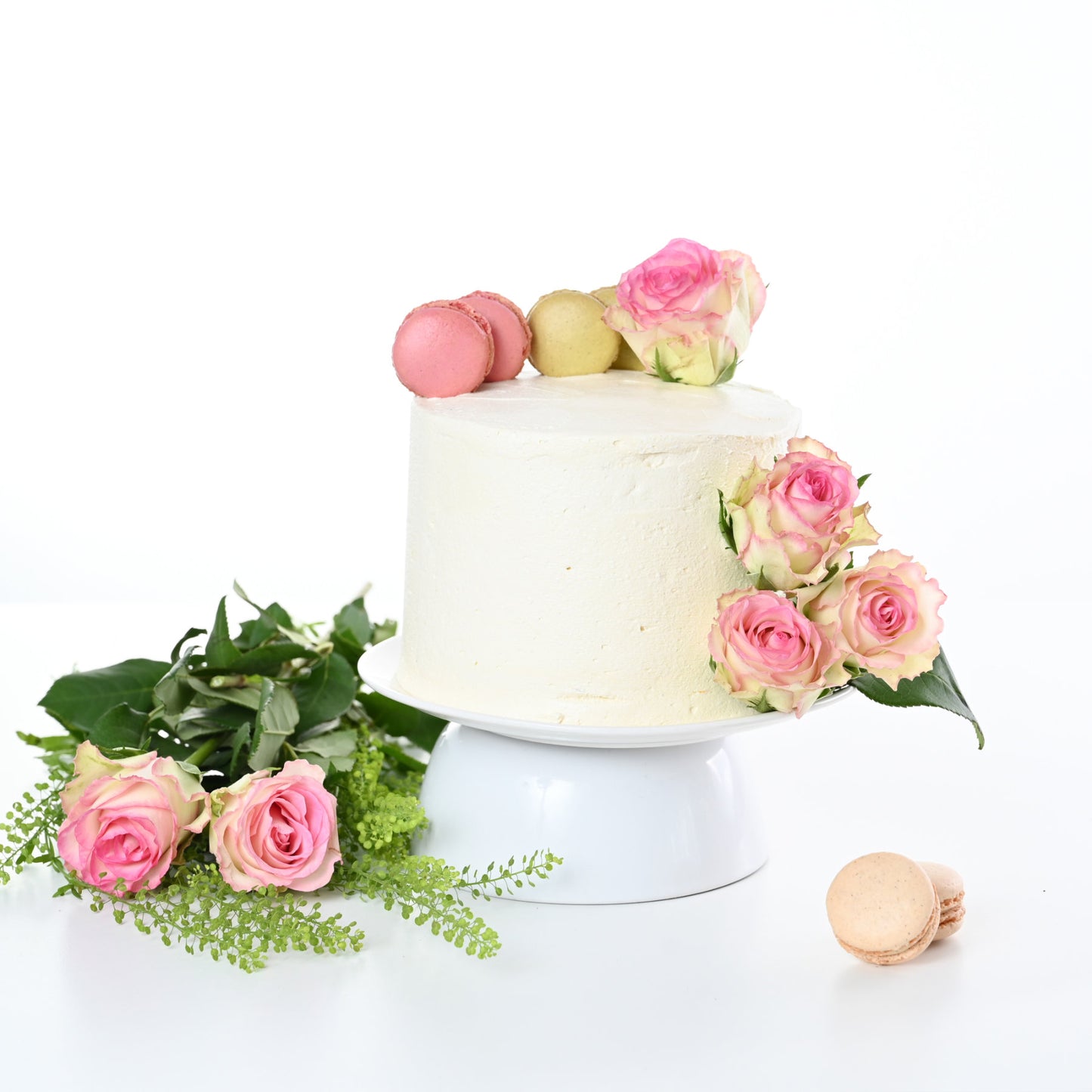 Simply White Wedding Cake